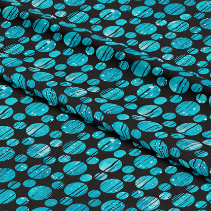 Dripping Turquoise Liquid Pattern 11 Quilting Cotton Fabric