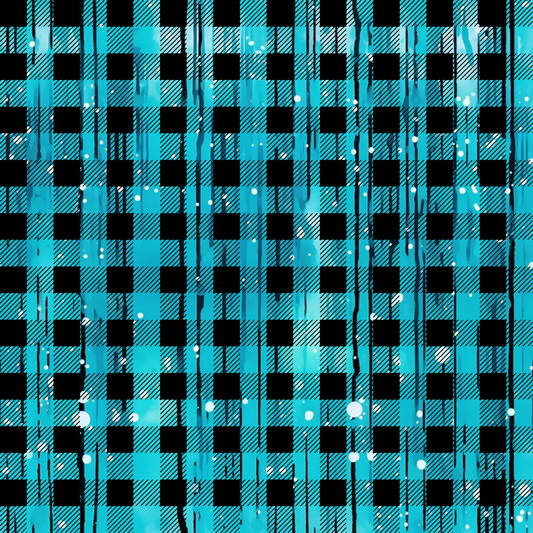 Dripping Turquoise Liquid Pattern 12 Quilting Cotton Fabric
