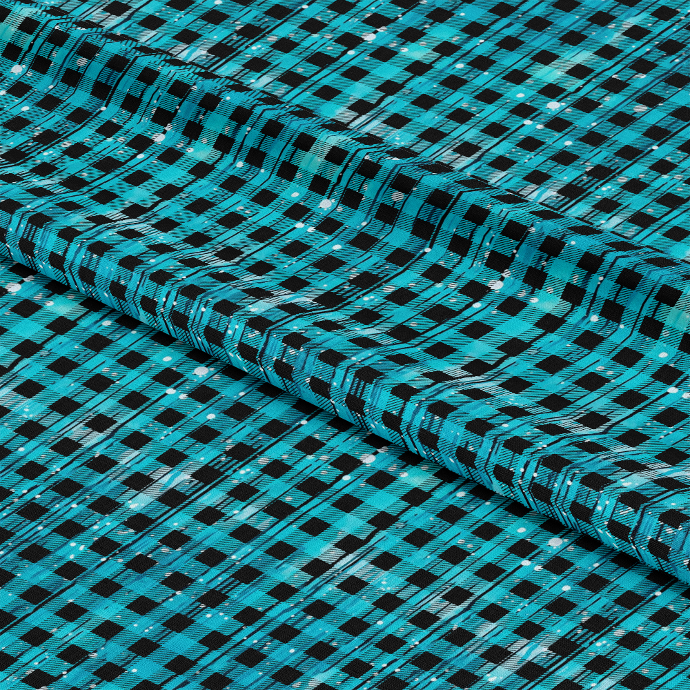 Dripping Turquoise Liquid Pattern 12 Quilting Cotton Fabric