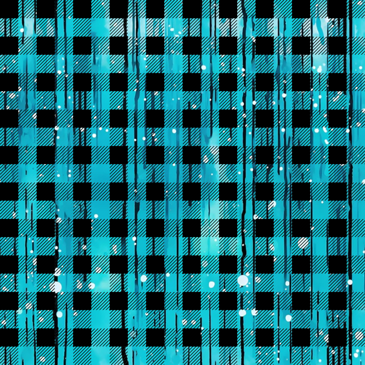 Dripping Turquoise Liquid Pattern 12 Quilting Cotton Fabric