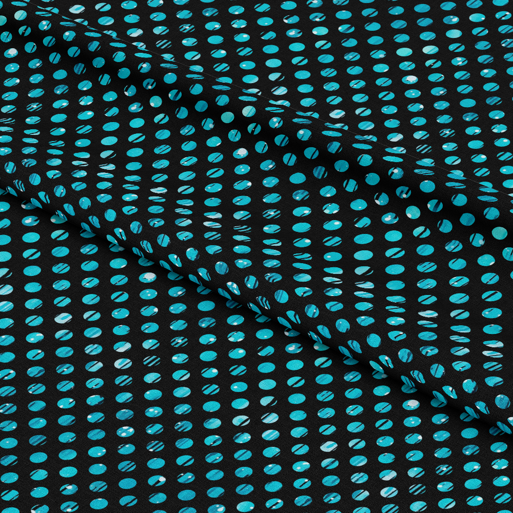 Dripping Turquoise Liquid Pattern 14 Quilting Cotton Fabric