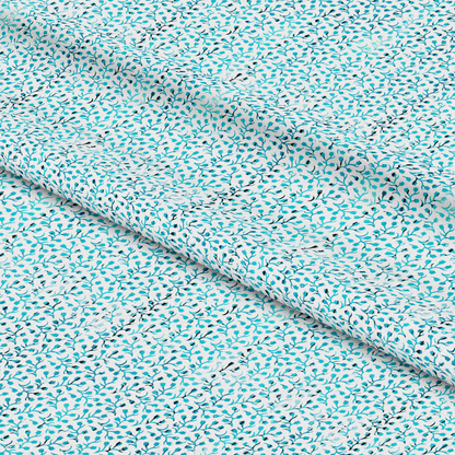 Dripping Turquoise Liquid Pattern 19 Quilting Cotton Fabric