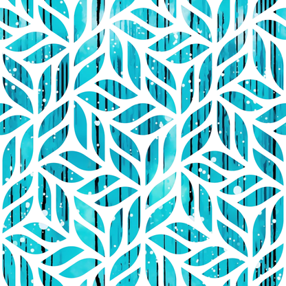 Dripping Turquoise Liquid Pattern 18 Quilting Cotton Fabric