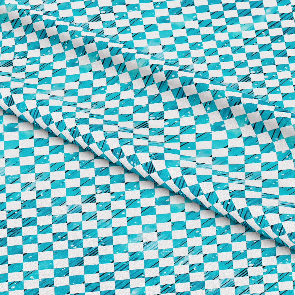 Dripping Turquoise Liquid Pattern 17 Quilting Cotton Fabric