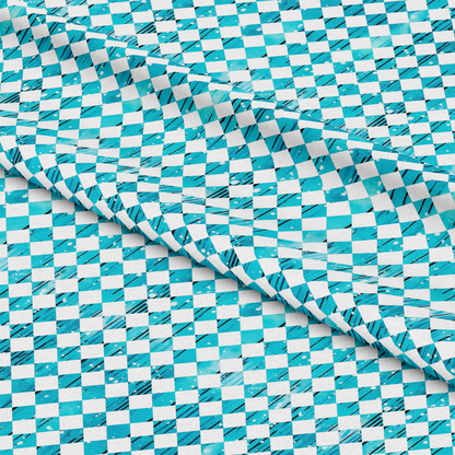 Dripping Turquoise Liquid Pattern 17 Quilting Cotton Fabric