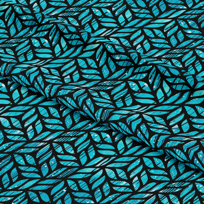 Dripping Turquoise Liquid Pattern 20 Quilting Cotton Fabric