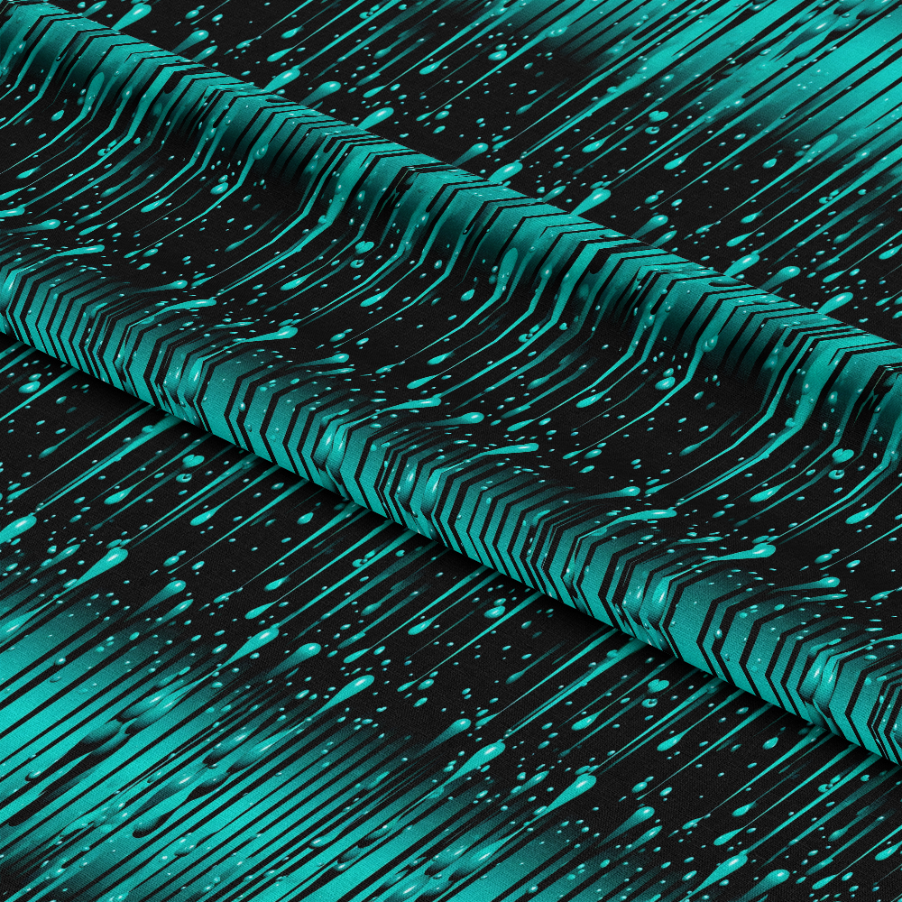 Dripping Turquoise Liquid Pattern 6 Quilting Cotton Fabric ...