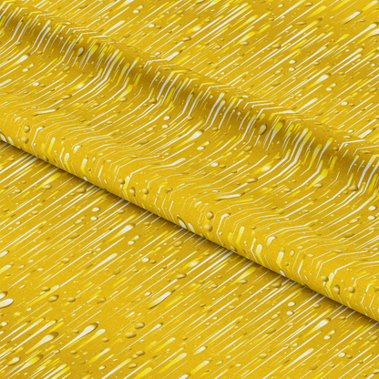 Dripping Yellow Liquid Pattern 4 Quilting Cotton Fabric