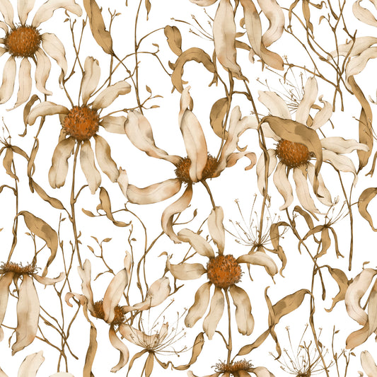 Dry Daisy Pattern 1 Quilting Cotton Fabric