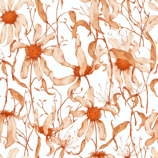 Dry Daisy Pattern 4 Quilting Cotton Fabric