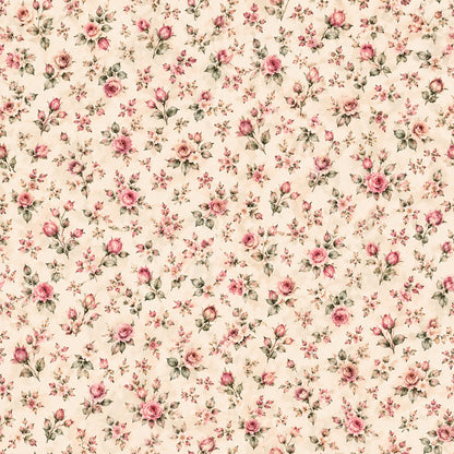 Dusty Rose Cottage Garden Pattern 2 Quilting Cotton Fabric