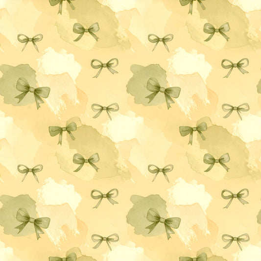 Dusty Yellow Cottage Garden Pattern 16 Quilting Cotton Fabric