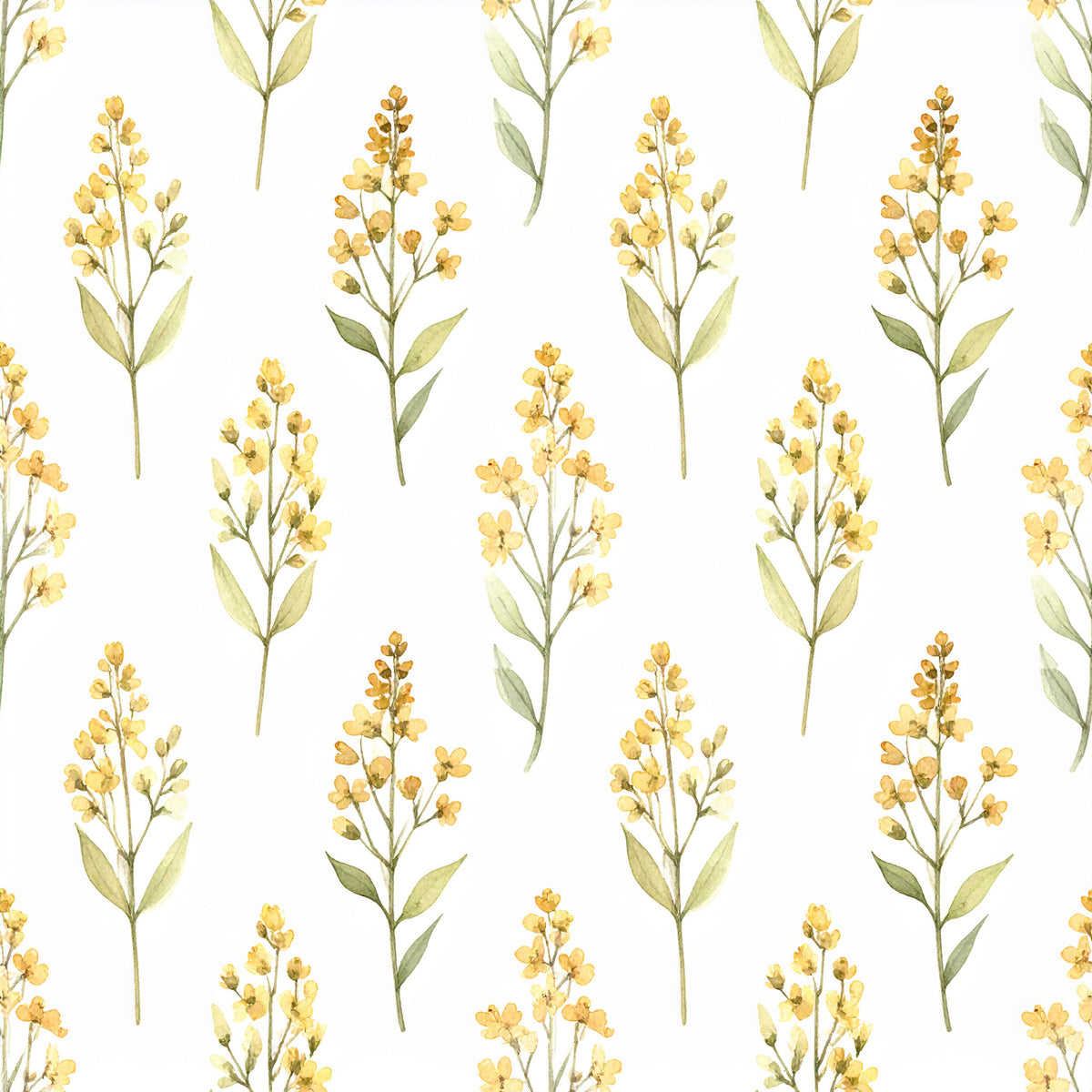 Dusty Yellow Cottage Garden Pattern 20 Quilting Cotton Fabric