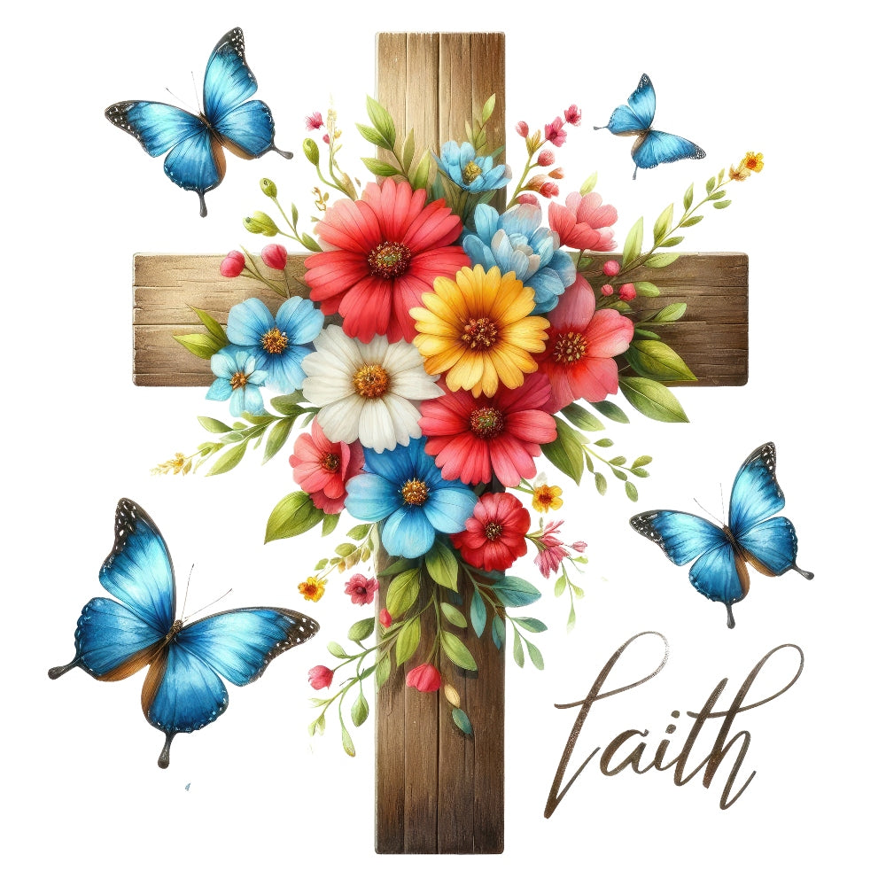 Easter Crosses Fabric Panel 15