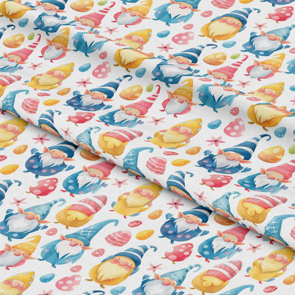 Easter Gnomes Pattern 10 Quilting Cotton Fabric