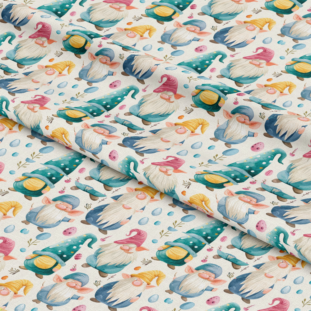 Easter Gnomes Pattern 1 Quilting Cotton Fabric