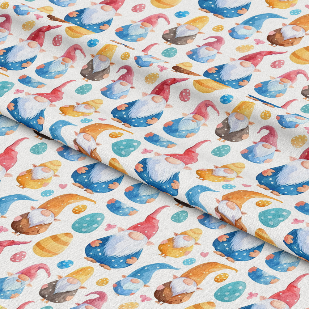 Easter Gnomes Pattern 9 Quilting Cotton Fabric