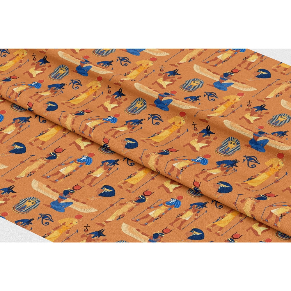 Egyptian Hieroglyphs Pattern 6 Quilting Cotton Fabric