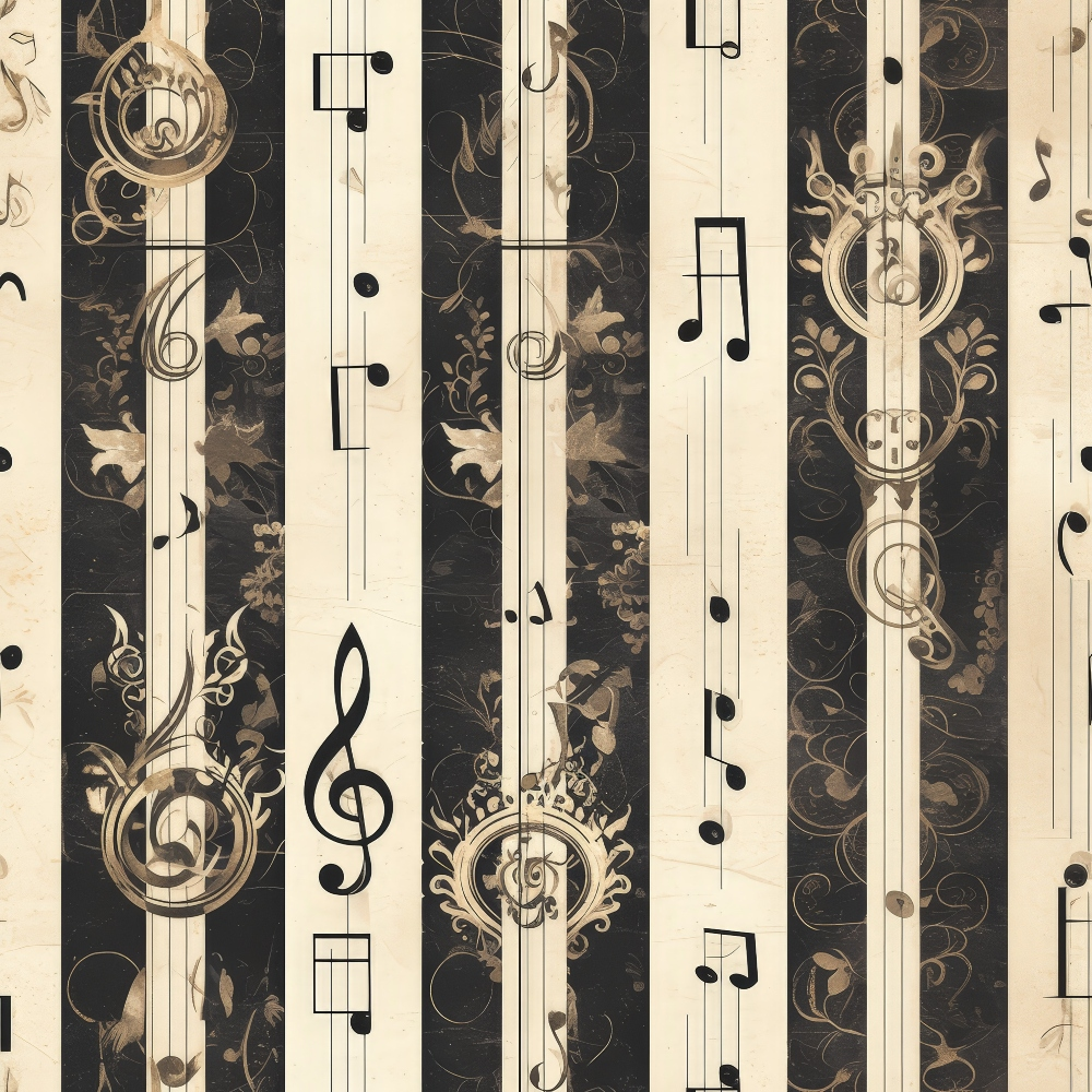 Elegant Music Quilting Cotton Fabric