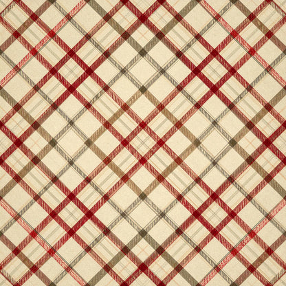 Elegant Plaid Christmas Pattern 1 Quilting Cotton Fabric