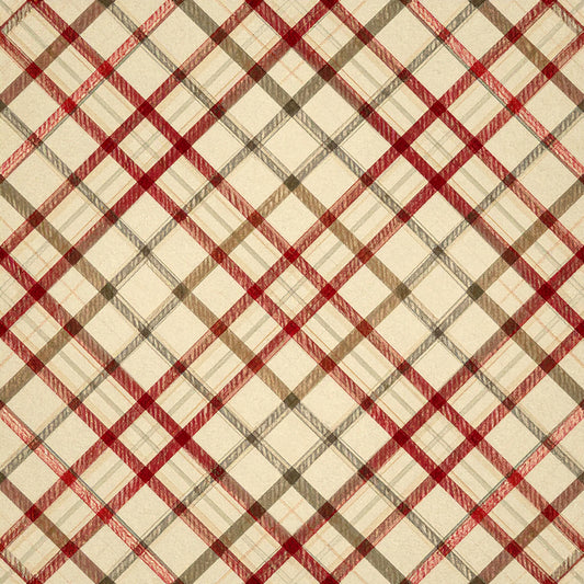 Elegant Plaid Christmas Pattern 1 Quilting Cotton Fabric