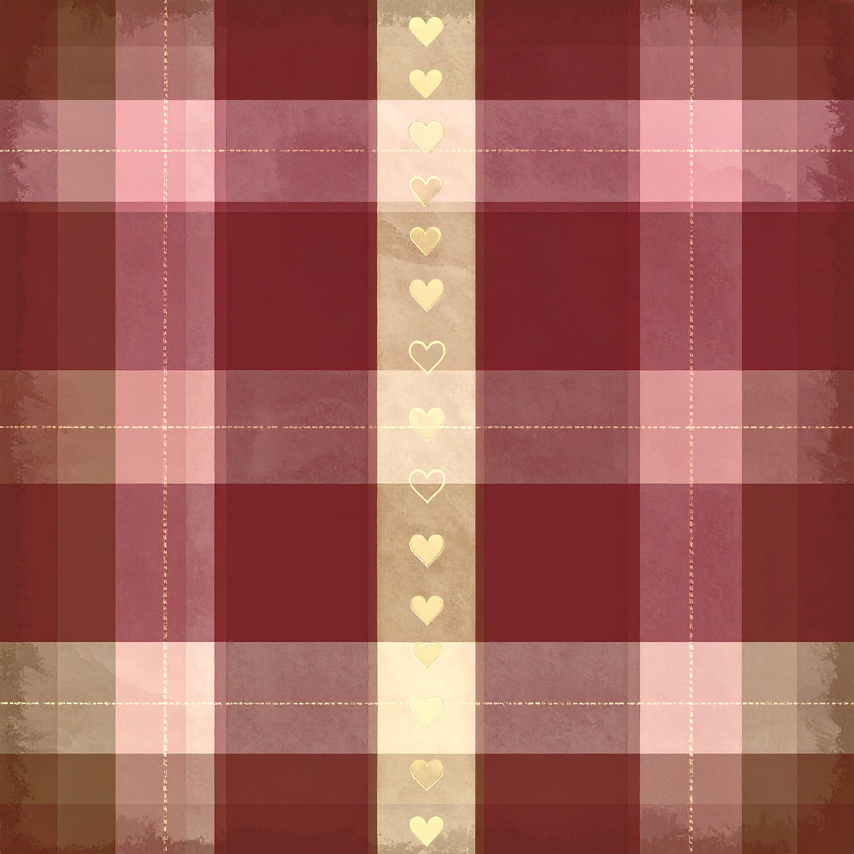 Elegant Plaid Christmas Pattern 15 Quilting Cotton Fabric