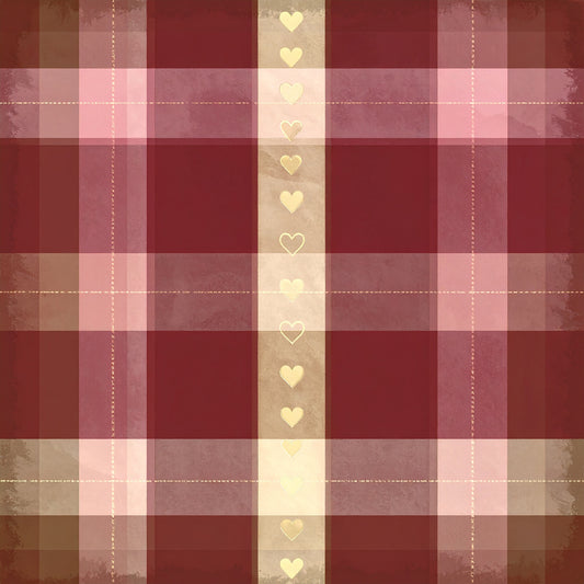Elegant Plaid Christmas Pattern 15 Quilting Cotton Fabric