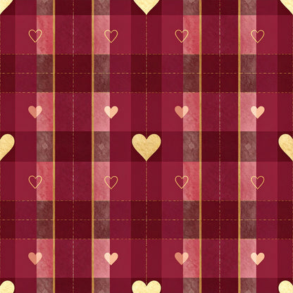 Elegant Plaid Christmas Pattern 16 Quilting Cotton Fabric
