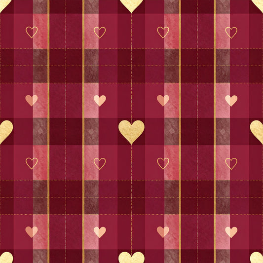 Elegant Plaid Christmas Pattern 16 Quilting Cotton Fabric