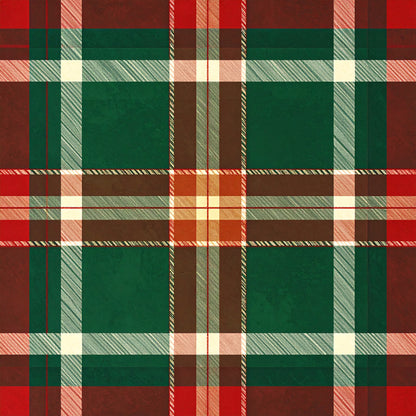 Elegant Plaid Christmas Pattern 17 Quilting Cotton Fabric