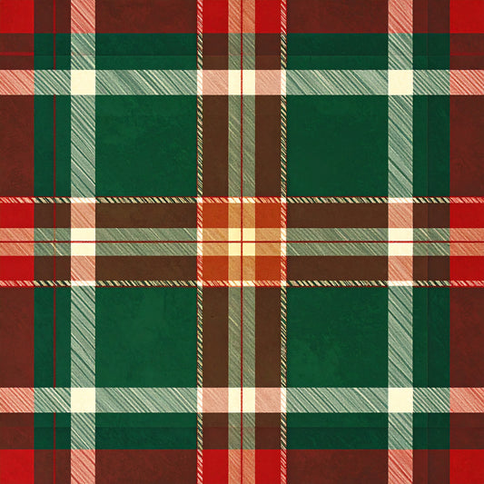 Elegant Plaid Christmas Pattern 17 Quilting Cotton Fabric