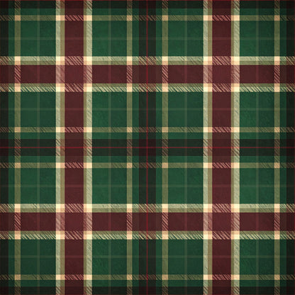 Elegant Plaid Christmas Pattern 18 Quilting Cotton Fabric