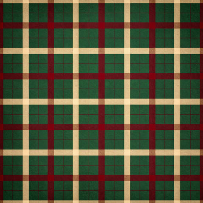 Elegant Plaid Christmas Pattern 19 Quilting Cotton Fabric