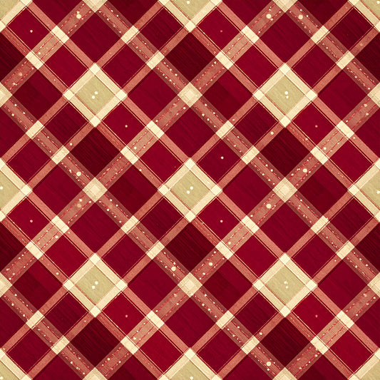 Elegant Plaid Christmas Pattern 2 Quilting Cotton Fabric
