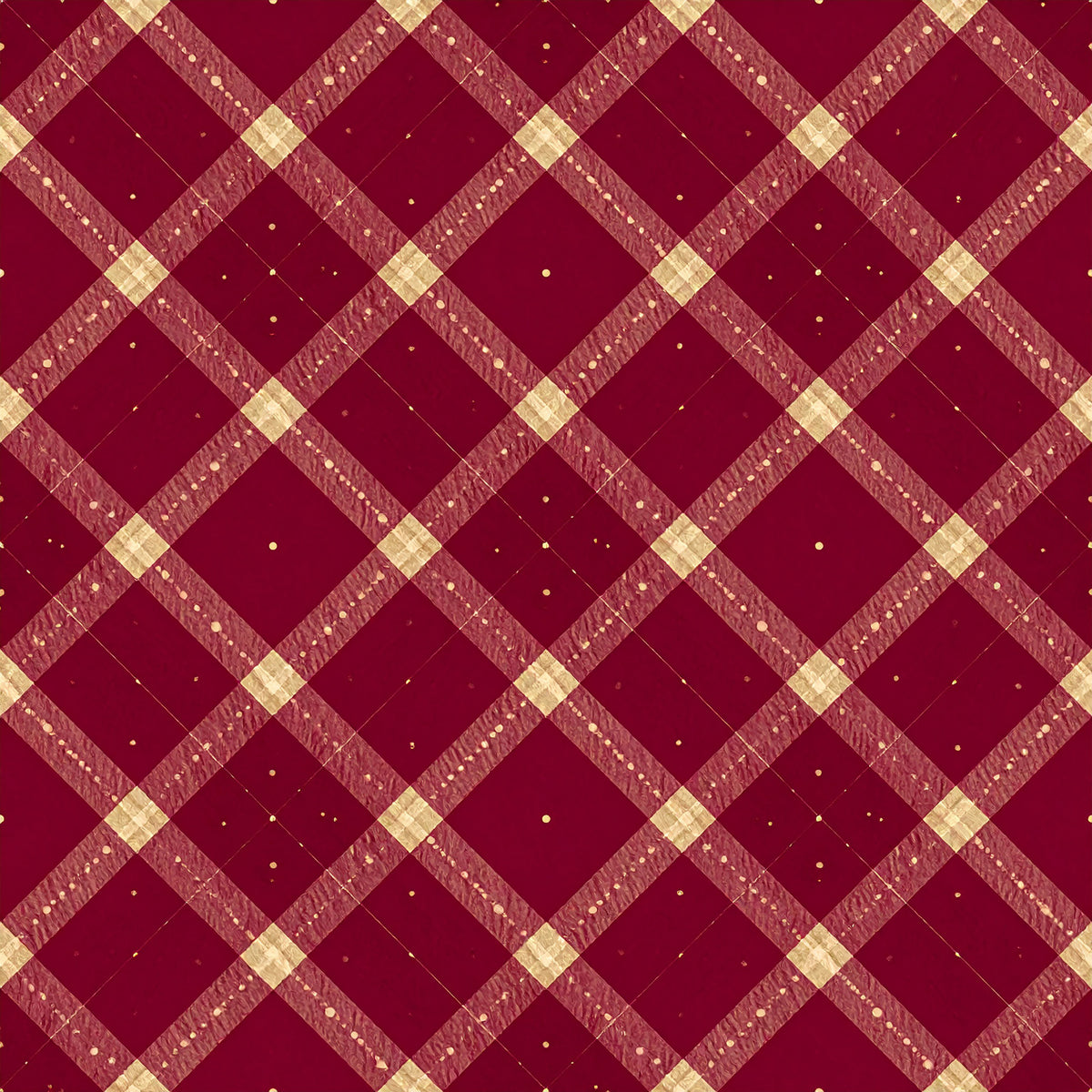 Elegant Plaid Christmas Pattern 20 Quilting Cotton Fabric