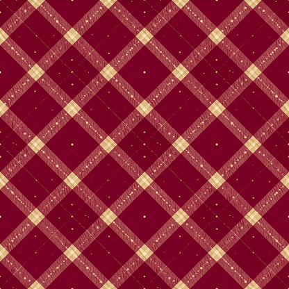 Elegant Plaid Christmas Pattern 20 Quilting Cotton Fabric