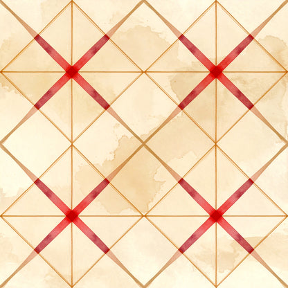 Elegant Plaid Christmas Pattern 23 Quilting Cotton Fabric