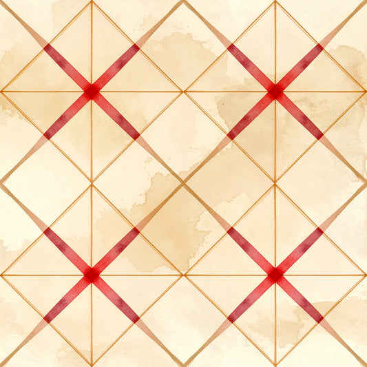 Elegant Plaid Christmas Pattern 23 Quilting Cotton Fabric