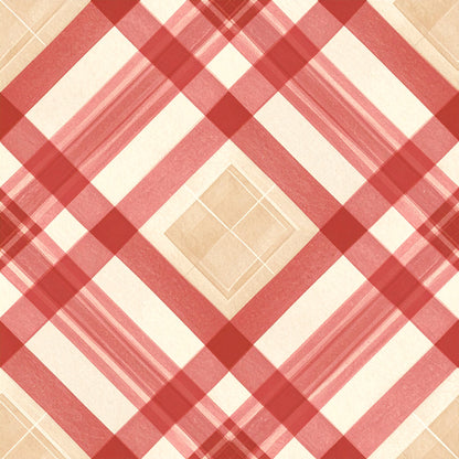 Elegant Plaid Christmas Pattern 24 Quilting Cotton Fabric