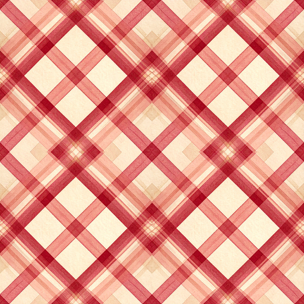 Elegant Plaid Christmas Pattern 25 Quilting Cotton Fabric