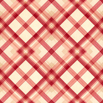 Elegant Plaid Christmas Pattern 25 Quilting Cotton Fabric