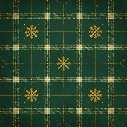 Elegant Plaid Christmas Pattern 4 Quilting Cotton Fabric