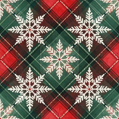 Elegant Plaid Christmas Pattern 6 Quilting Cotton Fabric