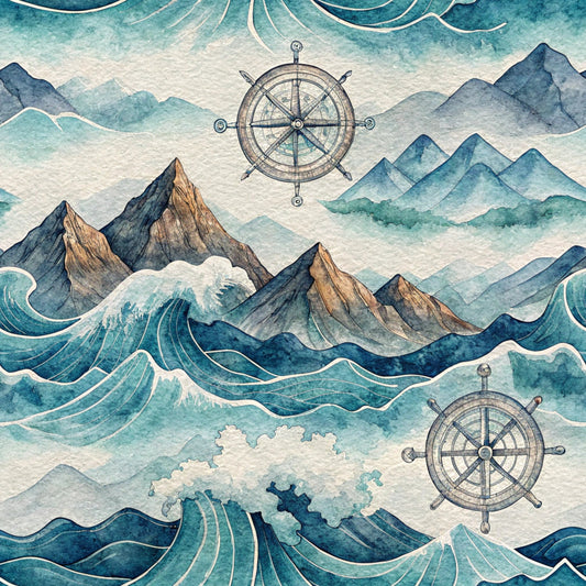 Elements of Nature Pattern 22 Quilting Cotton Fabric