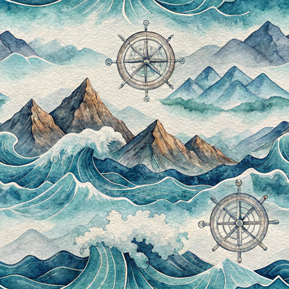 Elements of Nature Pattern 22 Quilting Cotton Fabric