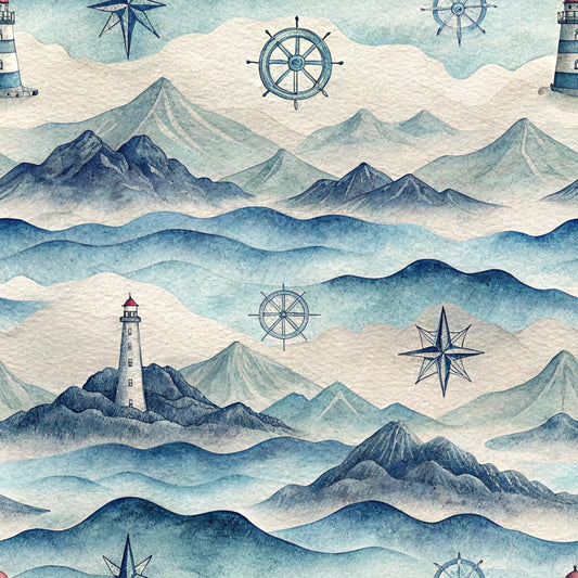 Elements of Nature Pattern 25 Quilting Cotton Fabric