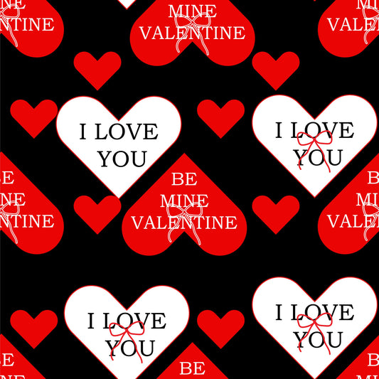 Elevate Your Valentines Day Pattern 3 Quilting Cotton Fabric