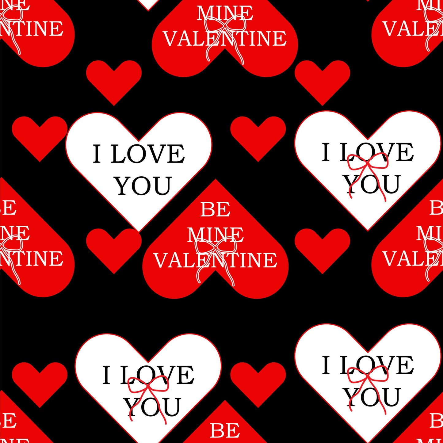 Elevate Your Valentines Day Pattern 3 Quilting Cotton Fabric