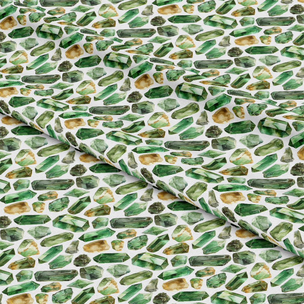 Emerald Gemstones Pattern 7 Quilting Cotton Fabric