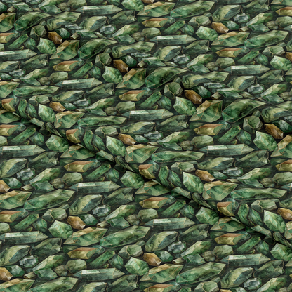 Emerald Gemstones Pattern 8 Quilting Cotton Fabric